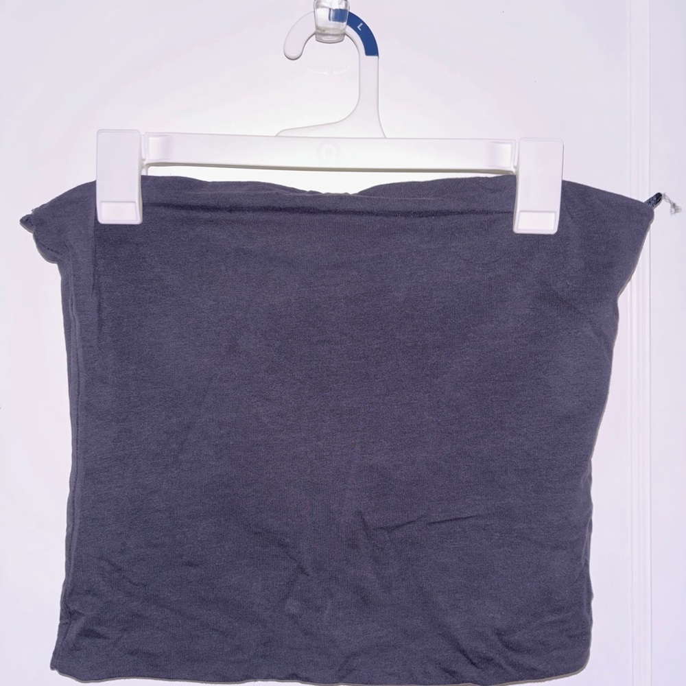 Cotton On Blue/Gray Tube Top